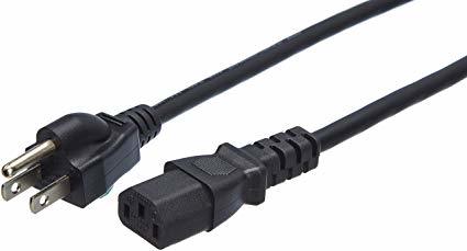 Power Cord - PVC Insulated, 3 Core, 0.25 mm² to 1.5 mm² | Black, Superior Resistance to Impact and Corrosion, Power Loss Savings