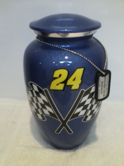 Shiny Red Sports Cremation Urn For Human Ashes