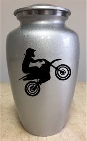 Shiny Red Sports Cremation Urn For Human Ashes