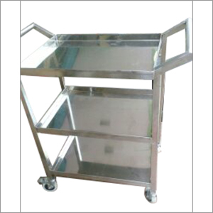 स्टेनलेस स्टील हॉस्पिटल ट्रॉली