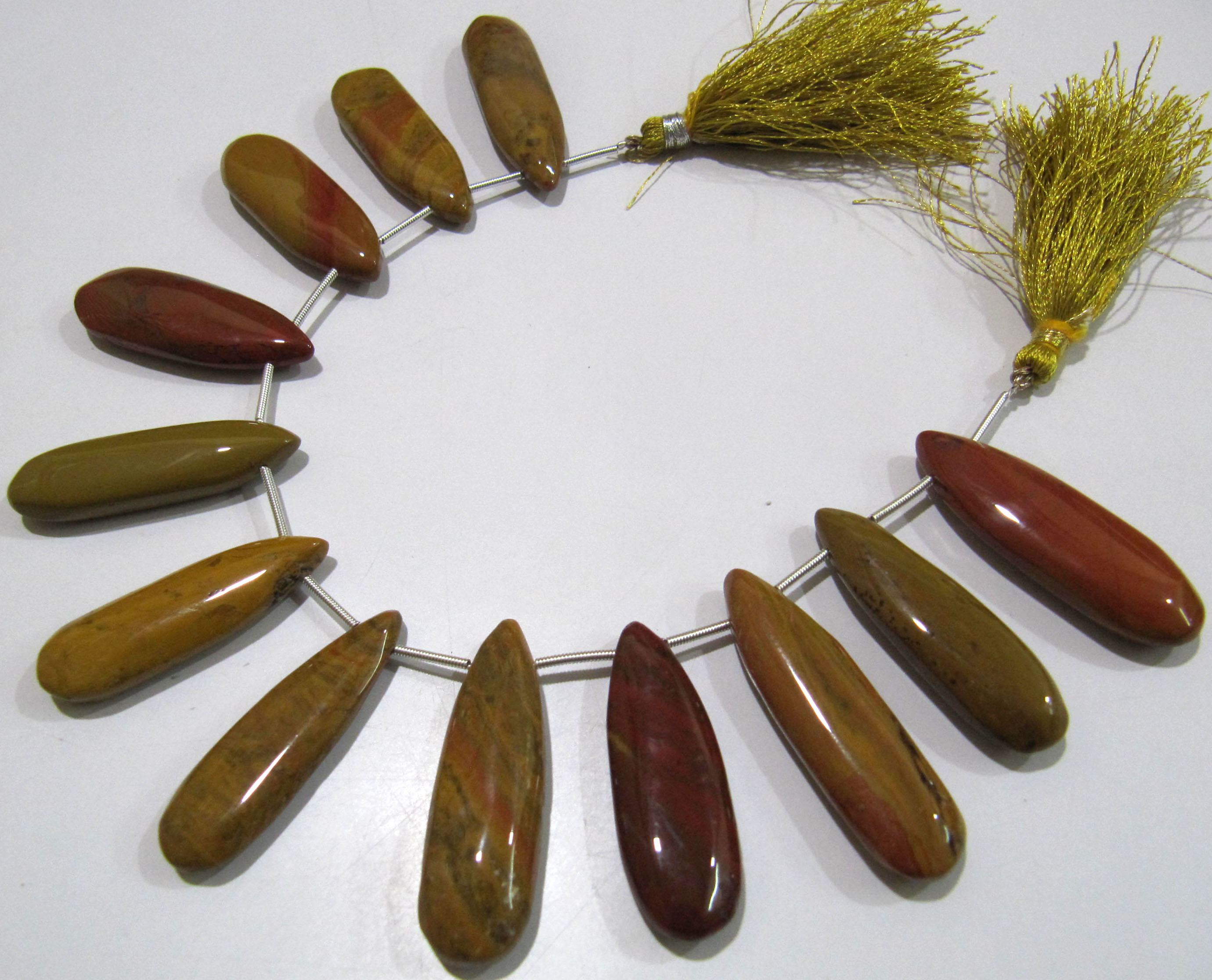 Natural Camel Agate Pear Shape Plain Smooth Briolette Beads