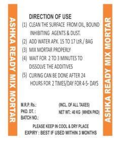 Ready Mix Plaster - Cement, Sand, Additives | White, 25 Kg Bags, Ideal For Bricklaying, Patching, Rendering, Suitable For Interior & Exterior Usage, 12 Months Shelf Life