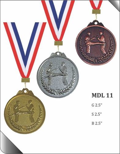 Round Karate Medal