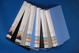 Gray Blue Black Red Plastic Spring File