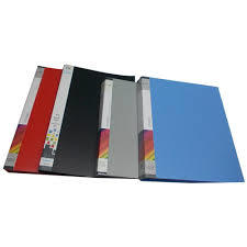 Gray Blue Black Red Plastic Spring File