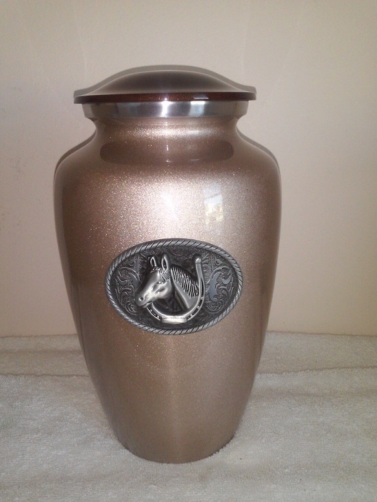 Black Oregon Ducks Football Cremation Urn