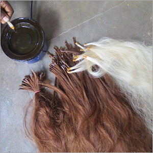 Light Golden Flat Wavy Hair Extensions