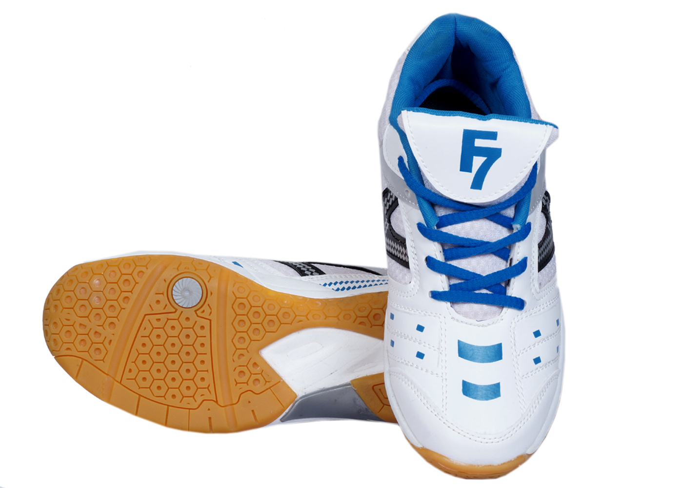 Badminton Shoe - Pu Upper, Rubber Outsole, Pvc Insole, Multi Colour, Unisex Sizes 2-11 | Lightweight Design With Good Cushioning, Traction & Grip