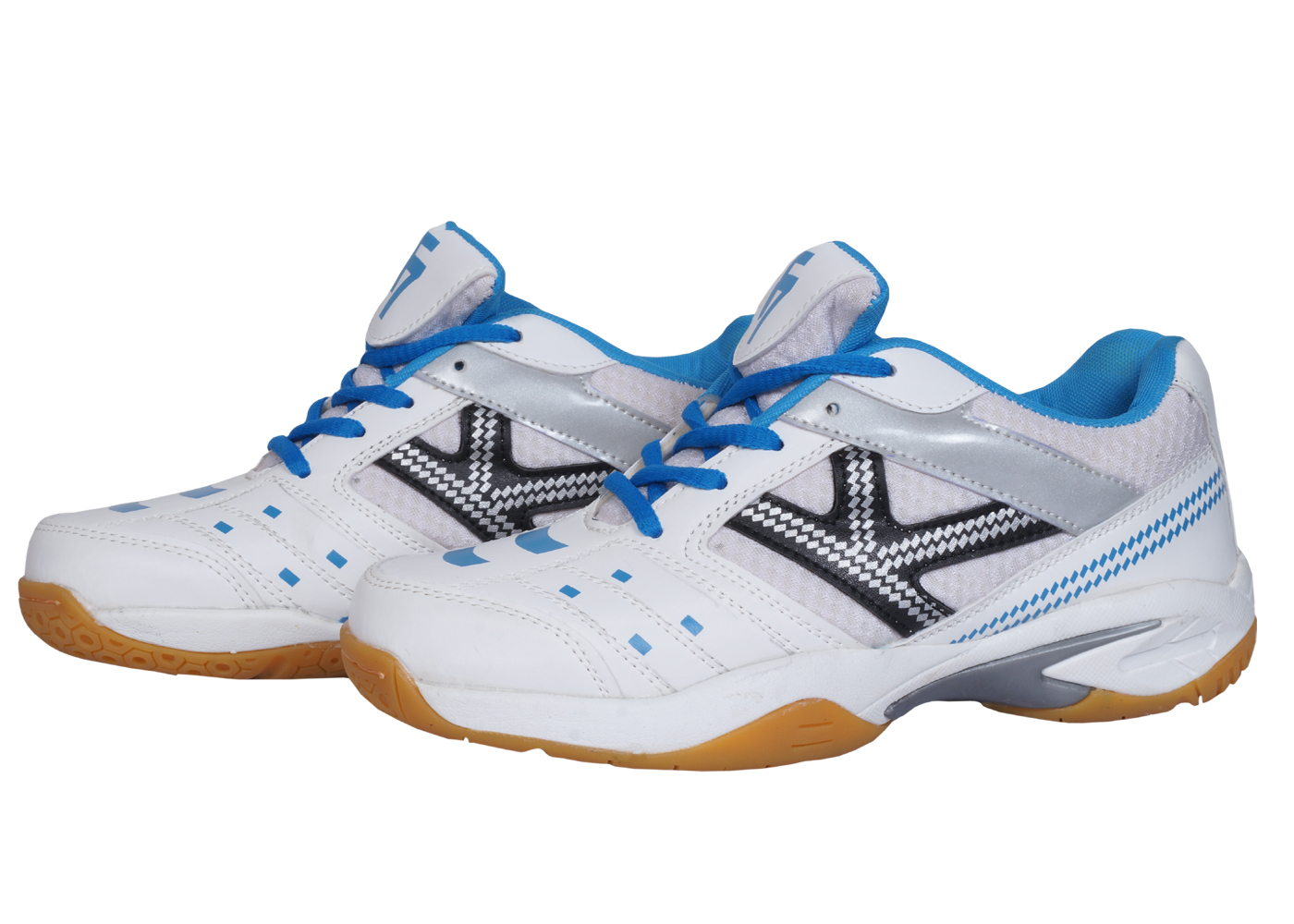 Badminton Shoe - Pu Upper, Rubber Outsole, Pvc Insole, Multi Colour, Unisex Sizes 2-11 | Lightweight Design With Good Cushioning, Traction & Grip