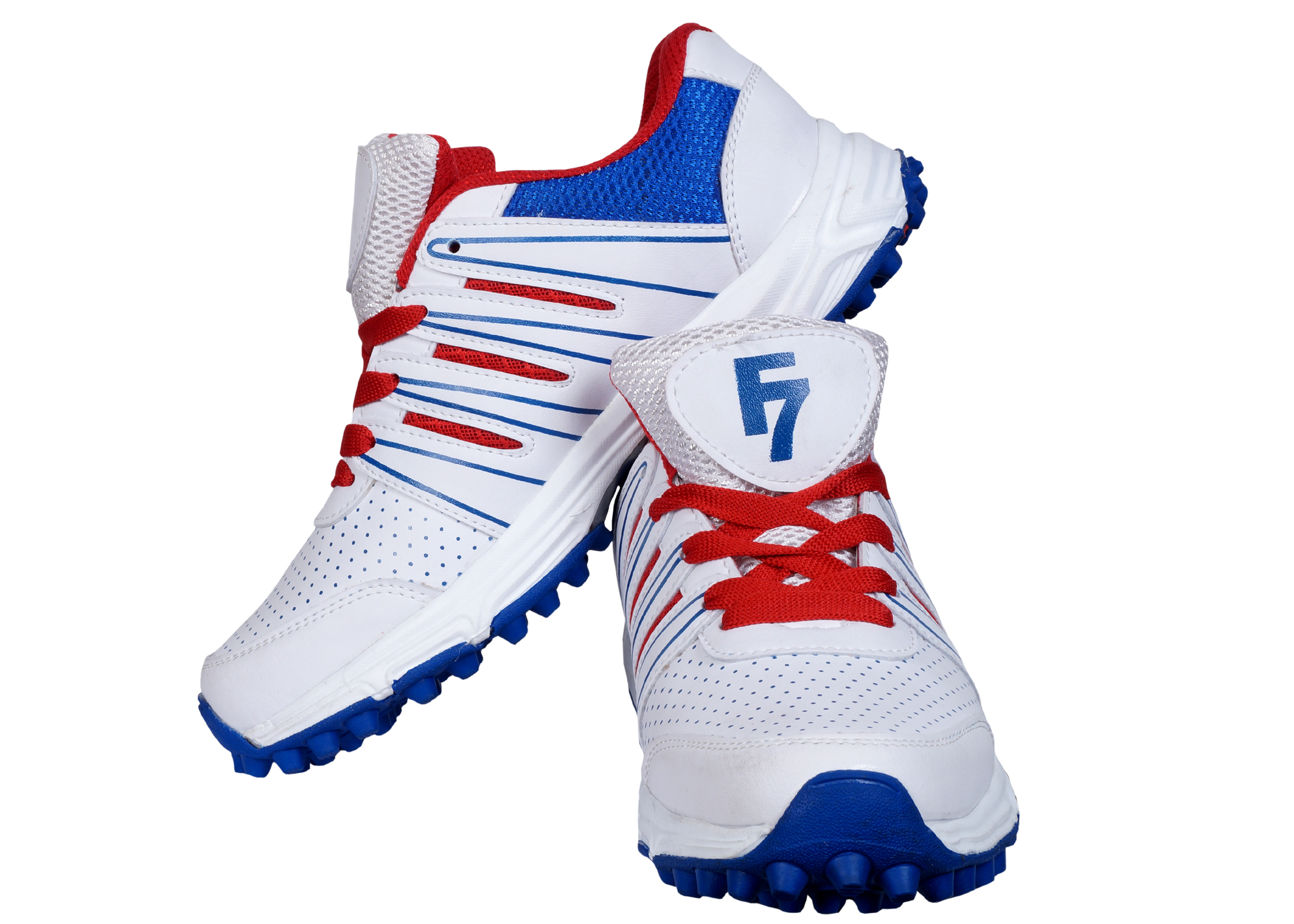 Cricket Shoe - Pu Upper, Size 2-11 | Multi-color, Lace Closure, Rubber Outsole, Unisex Design, Improved Cushioning And Stability, Ideal For Bowlers, Batsmen, And Fielders