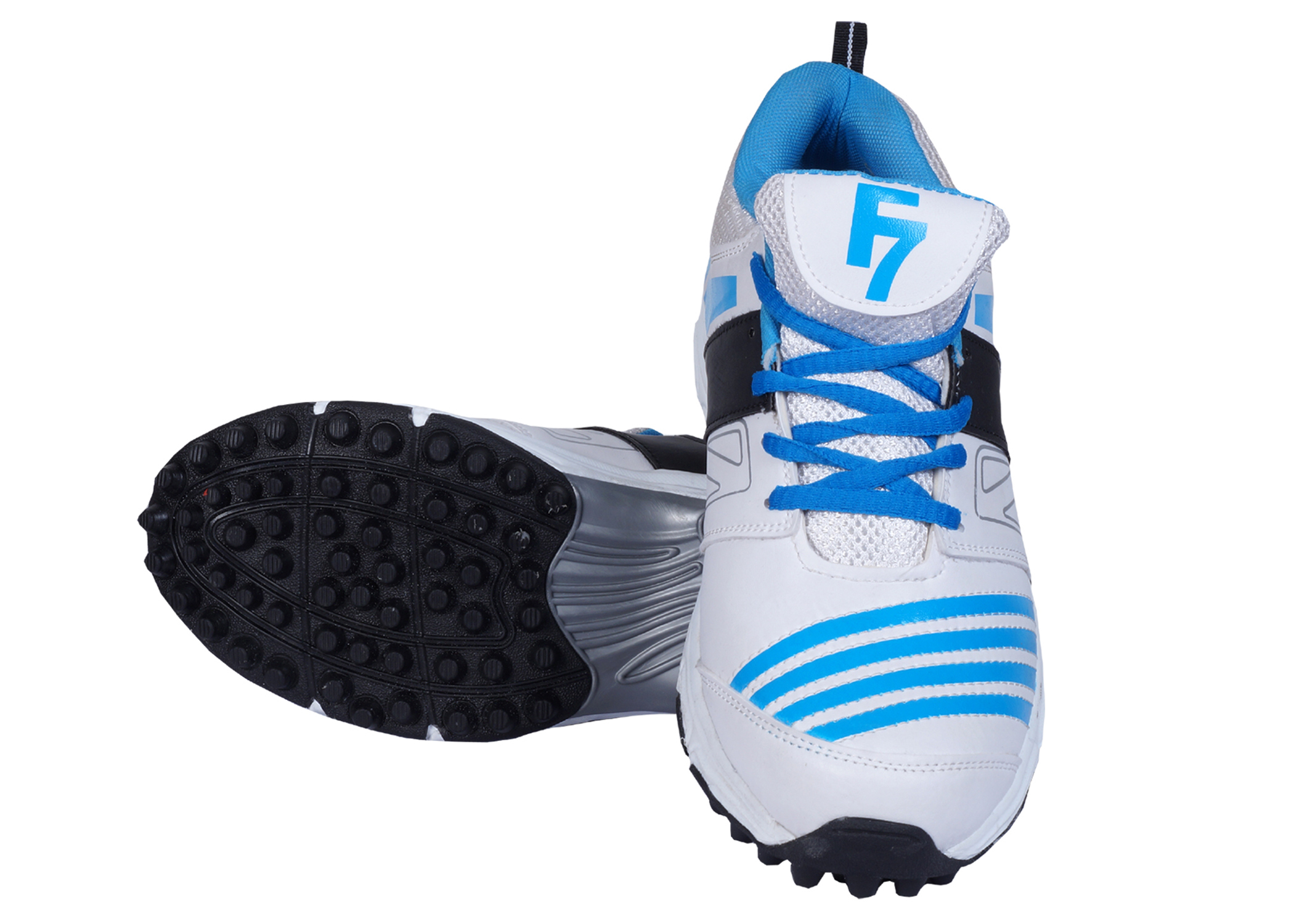 Cricket Shoe - Pu Upper, Size 2-11 | Multi-color, Lace Closure, Rubber Outsole, Unisex Design, Improved Cushioning And Stability, Ideal For Bowlers, Batsmen, And Fielders