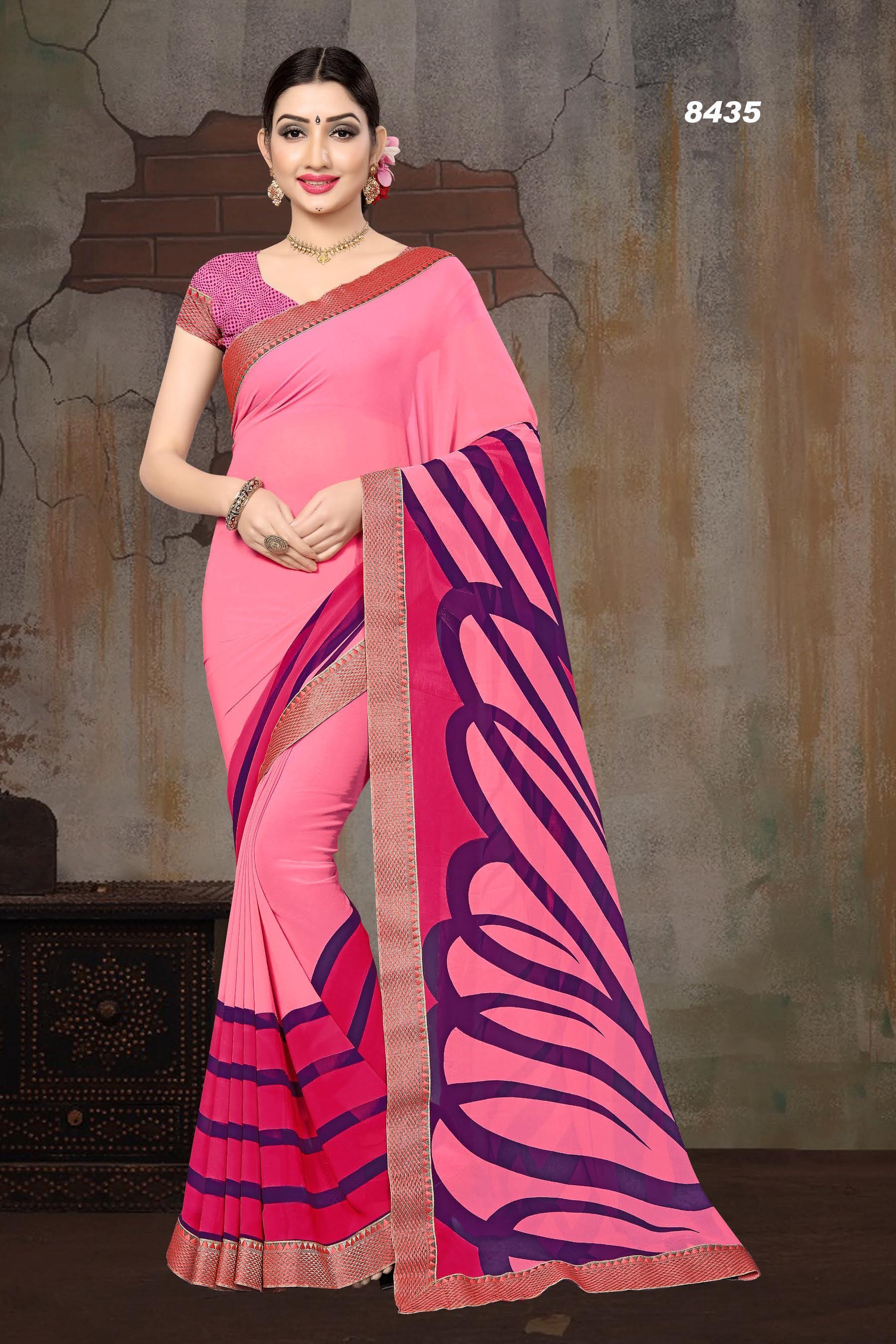 8 Color Printed Saree