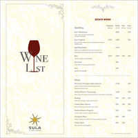 Menu Card Printing Services