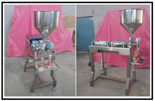 Semi-automatic Semi Automatic Two Head Viscous Filling Machine