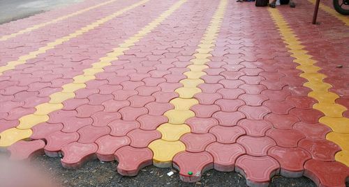 Orange Interlocking Building Pavers