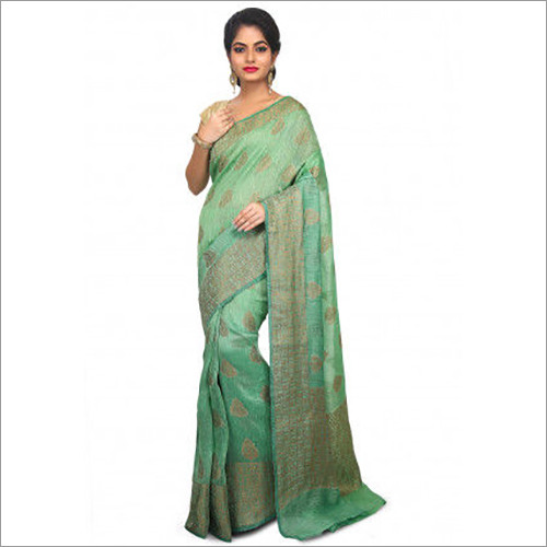 महिलाओं के कैजुअल लिनन साड़ी