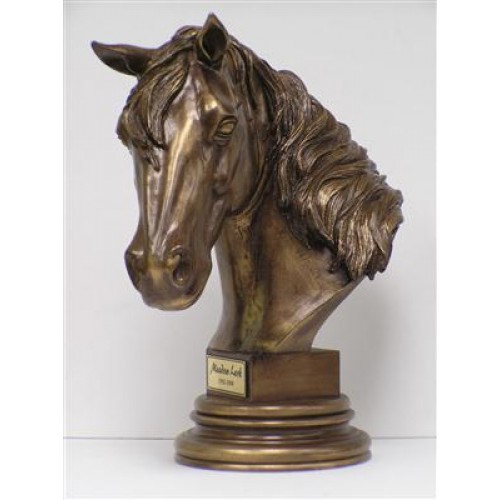 Brass Bronze Horse Head Keepsake Urn