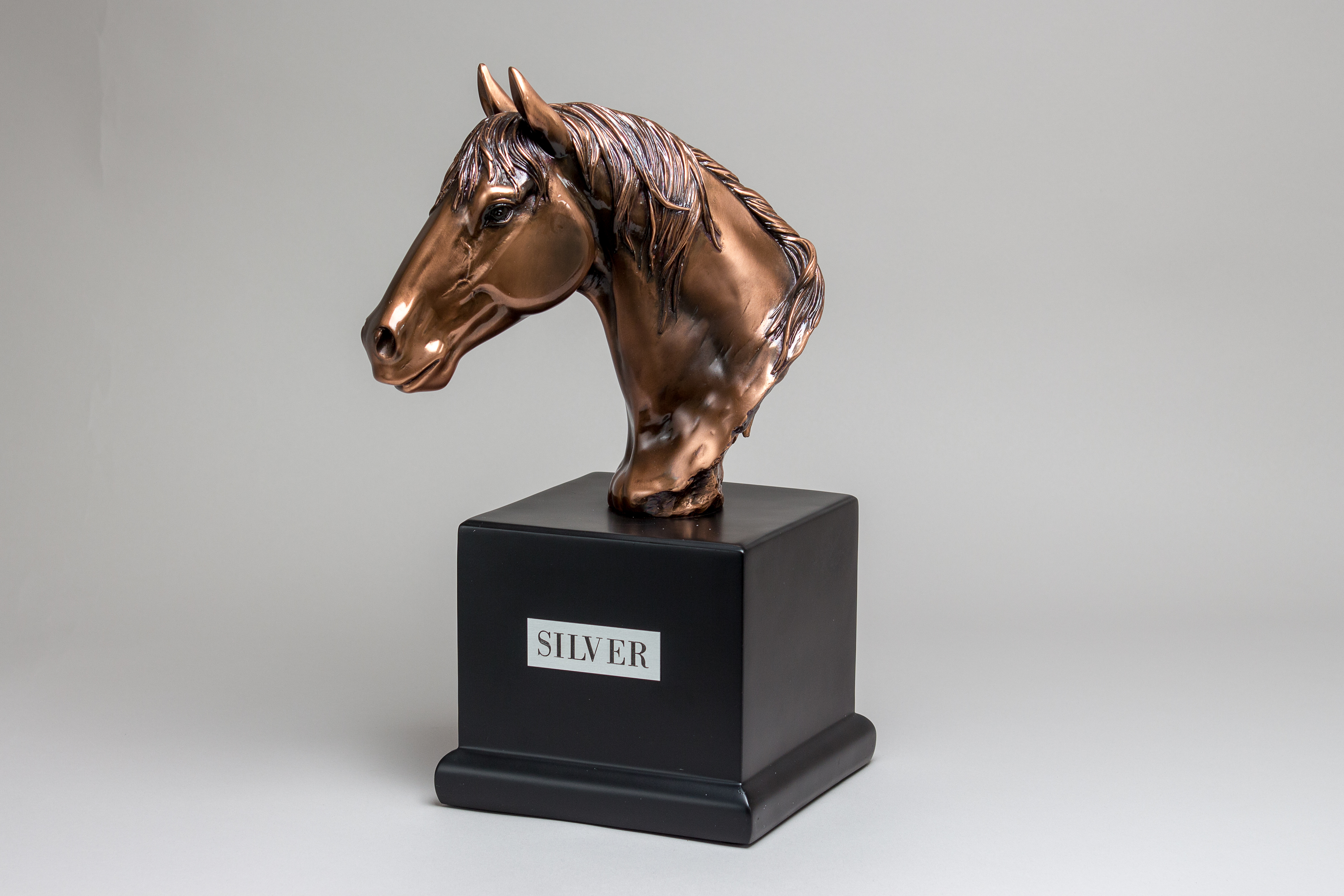 Brass Bronze Horse Head Keepsake Urn