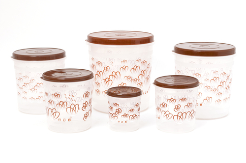Plastic Container Set Of 6 - Store In Plus (1l,2l,3l,5l,7l,10l)