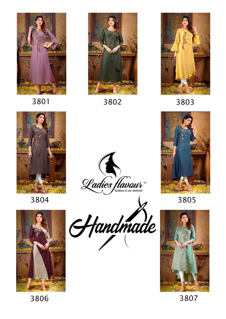 Summer Hand Work Kurtis