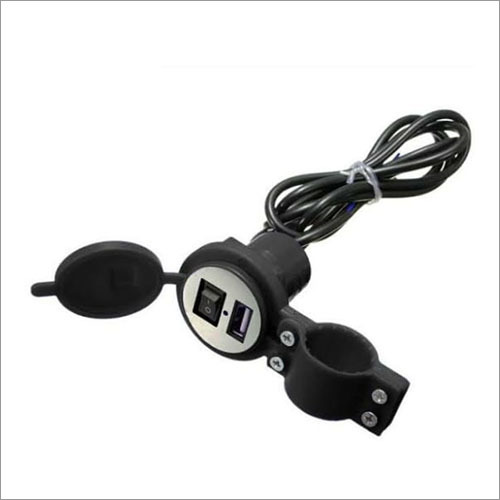 ब्लैक बाइक मोबाइल चार्जर