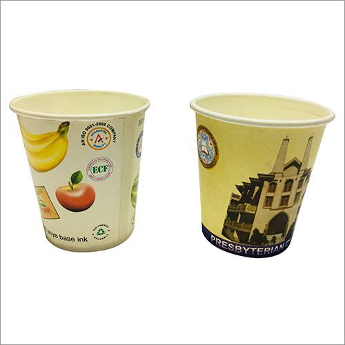 Red 200ml Customized Paper Glass