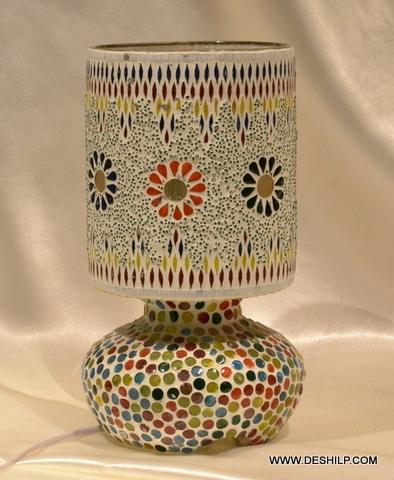 Led Plastic Glass Mosaic Lamp - Color: Multicolor