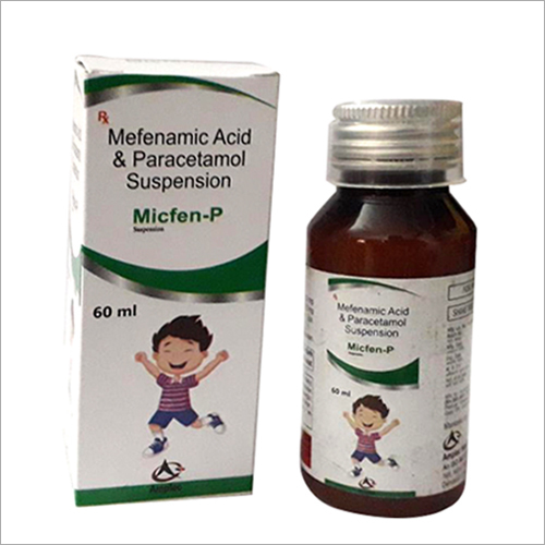 60 Ml Mefenamic Acid And Paracetamol Suspension General Medicines