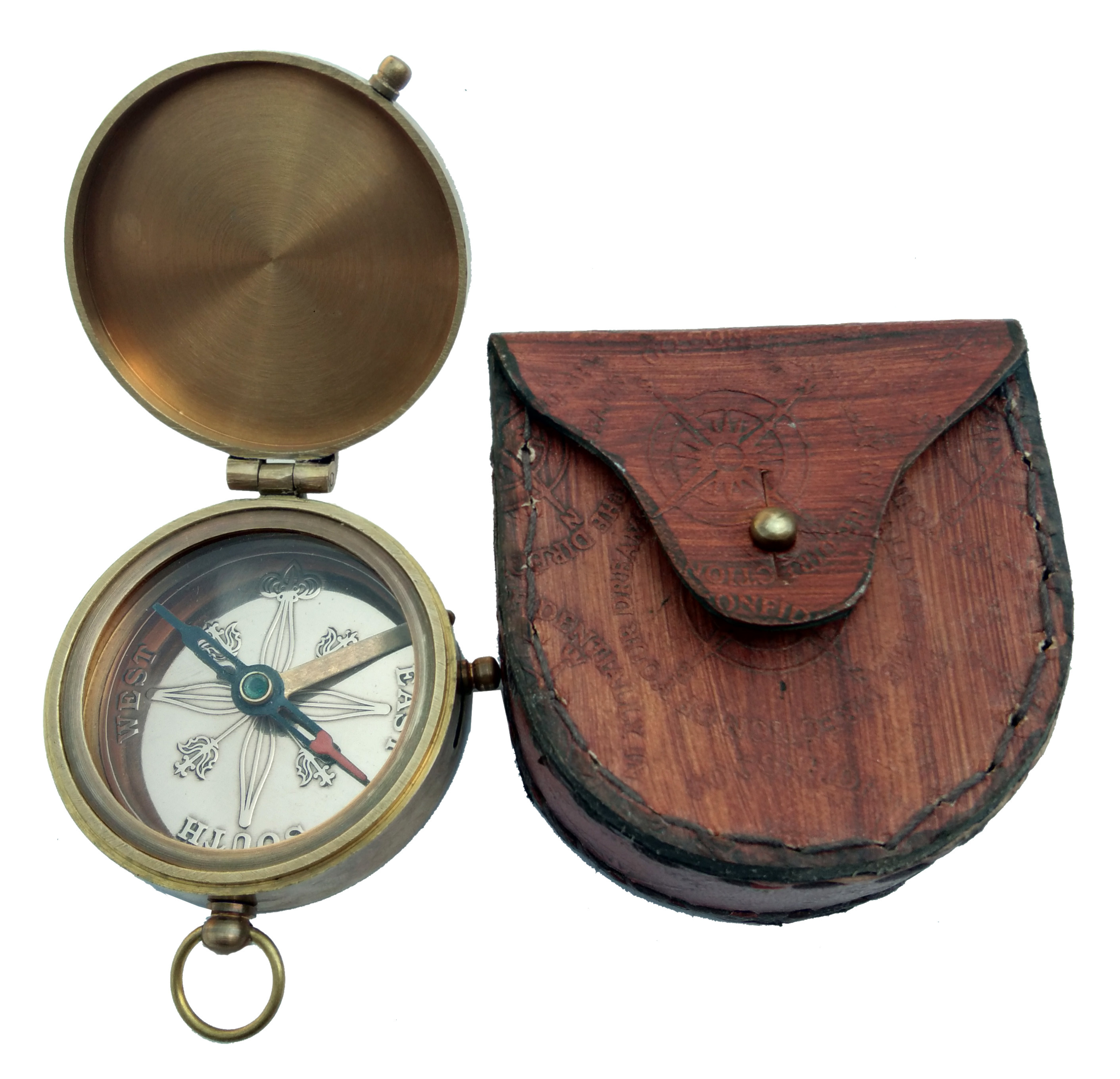 Antique Brass Compass