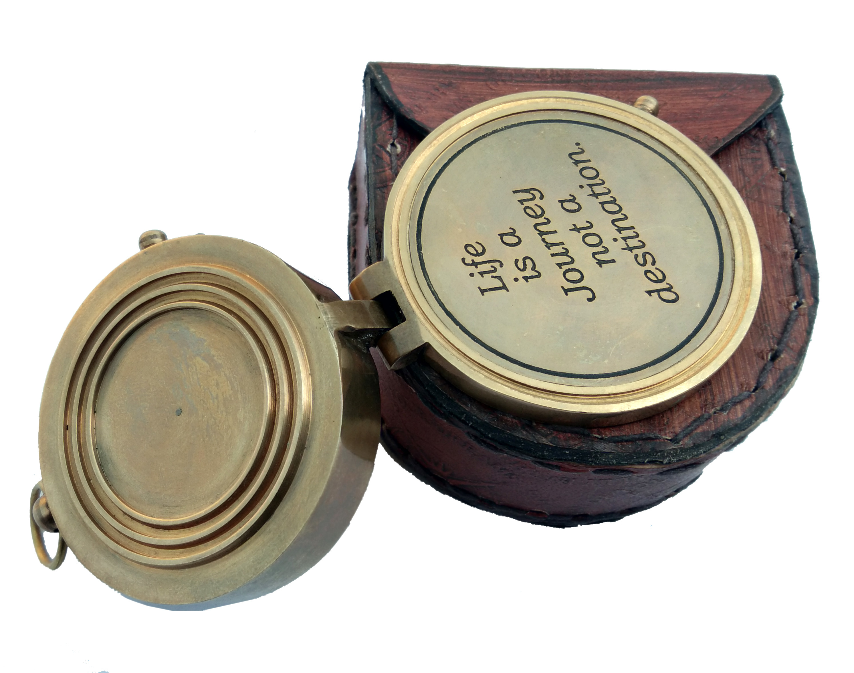 Antique Brass Compass