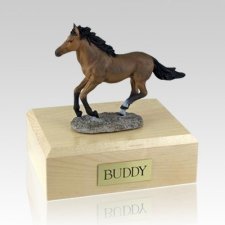 Black Bay Running X Large Horse Cremation Urn