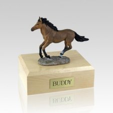 Black Bay Running X Large Horse Cremation Urn