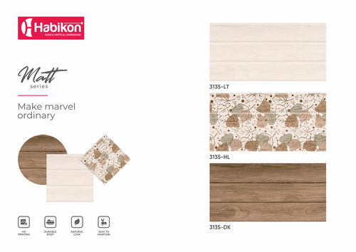 आंतरिक सिरेमिक बाथरूम वॉल टाइल्स का आकार: 300* 600 मिमी