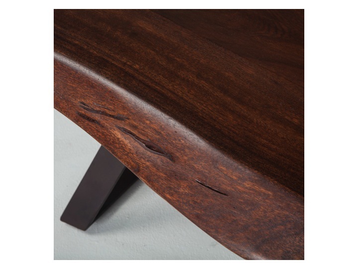 Live Edge Dining Table - Solid Wood, Large 72x36 Inches , Unique Natural Finish And Artisan Craftsmanship