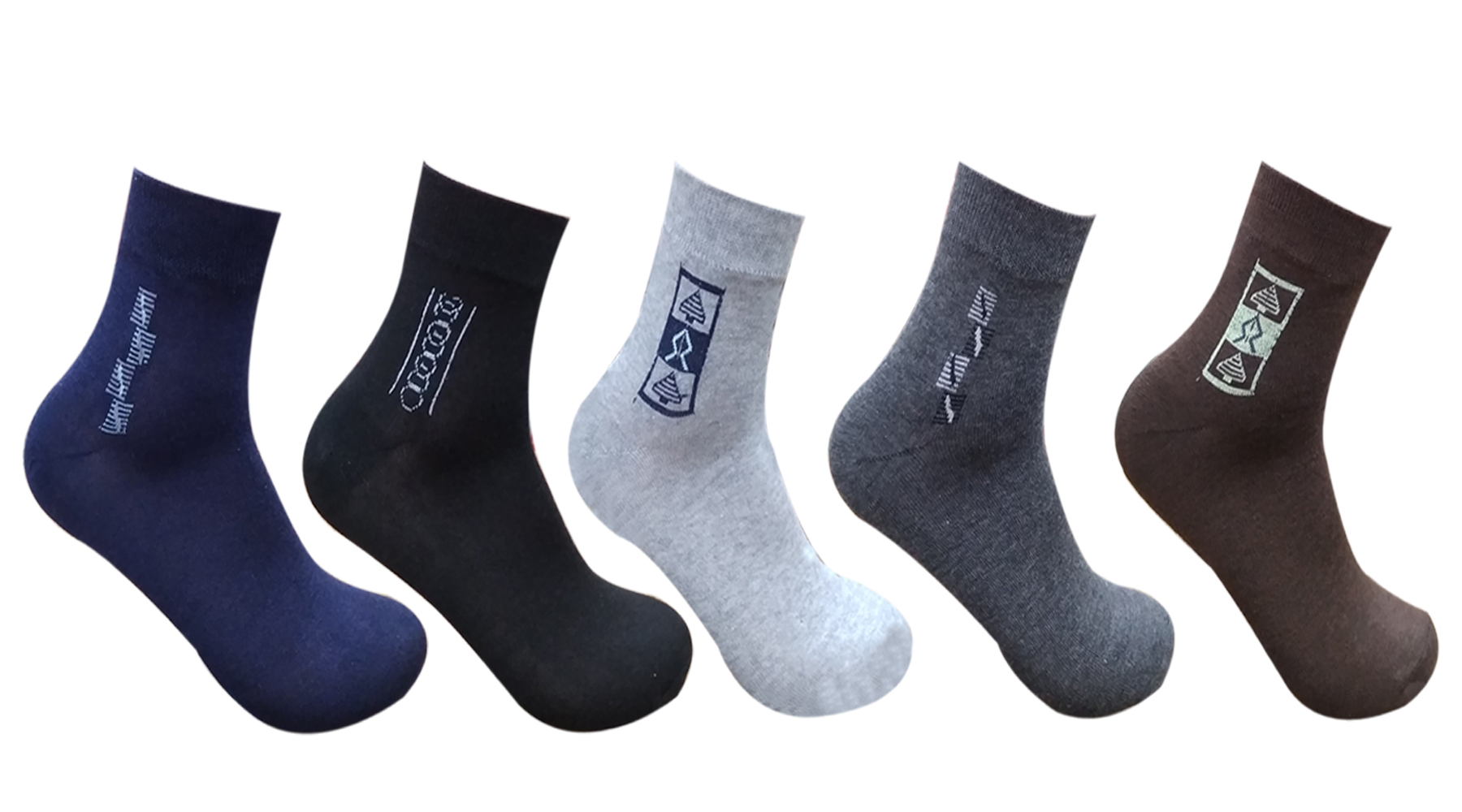 Men's Cotton Business Formal Ankle Socks - Cotton Blend, Size 7-11, Color: Grey, Black, Brown, Blue, Steel Grey | High Elasticity, All Season Wear