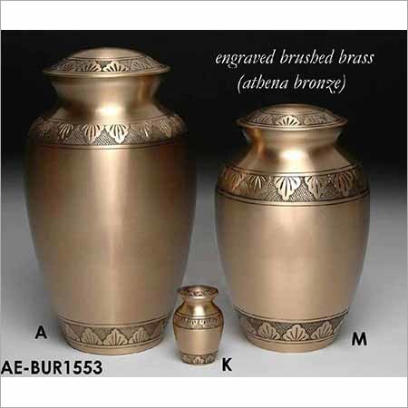 सॉलिड ब्रास एथेना ब्रॉन्ज क्रीमैशन urn
