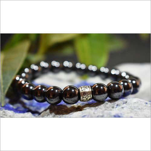 Hematite Bead Bracelet - Hematite Metal, 8-10mm Beads, 7-8 Inch, Black | Stylish Elegant Durable Accessory