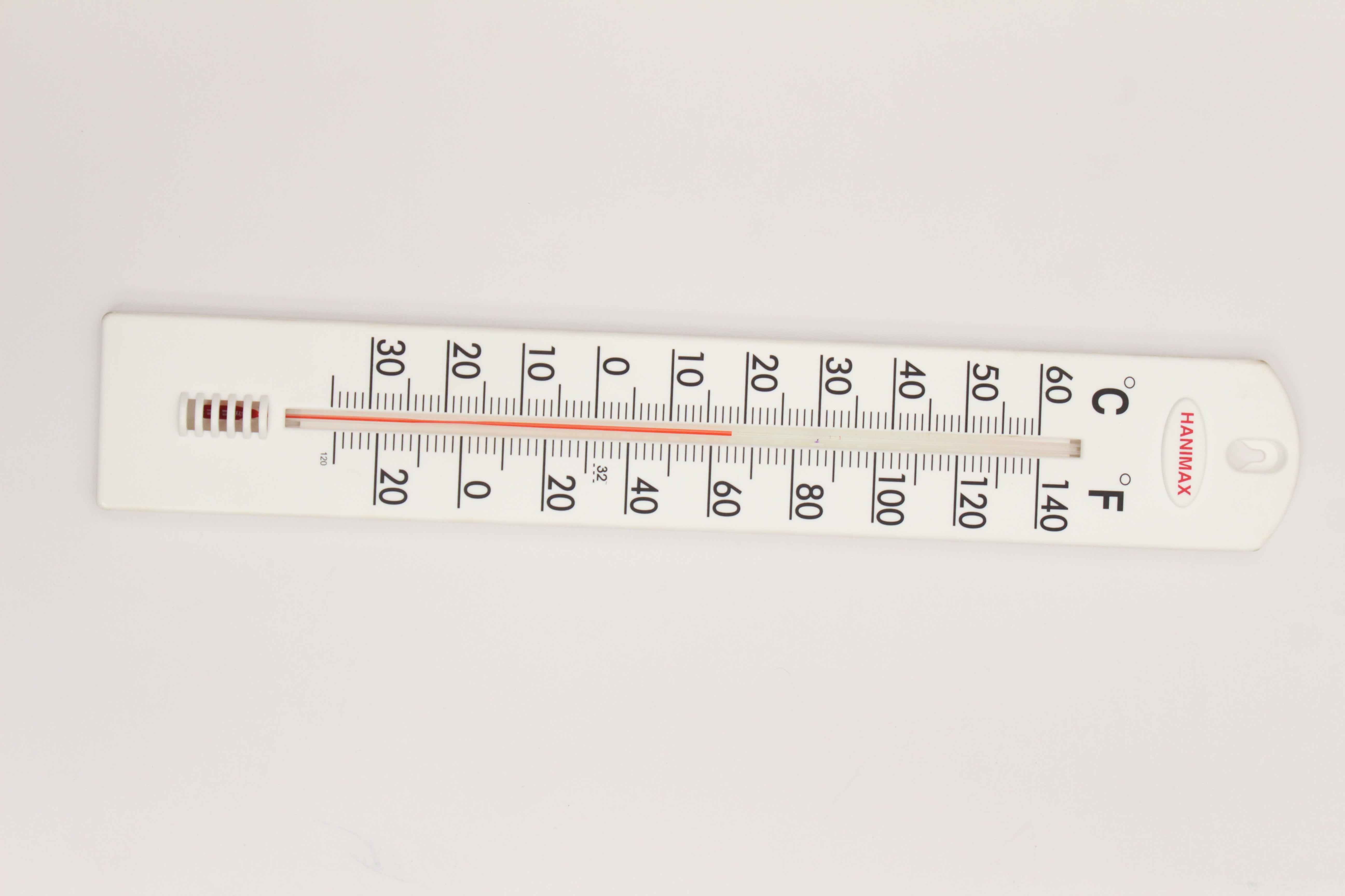 Room Thermometer - Glass & Plastic, 10x2x1 Cm, White | Accurate Readings, Clear Markings, Reliable Results, Wall Mountable, Tabletop Use