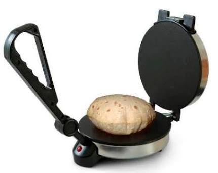 Electric Roti Maker - Non-stick, 28cm Diameter, Black | Compact Design, Durable Build, Easy Use, Energy Efficient, Fast Cooking