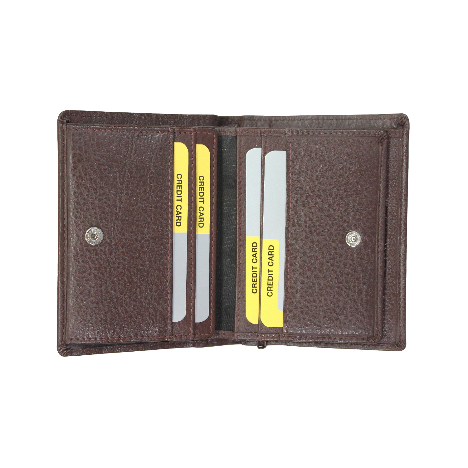 Genuine Leather Standing Bifold Wallet For Men - Dimensions: 9.5 X 11.5 X 2 Cm, 12 Card Slots, Rfid Lock, Bifold Closure, Trendy Design