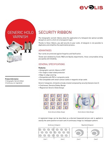 Durable Generic Hologram Varnish "Registered"