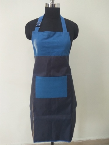 OT Apron - Cotton + Nylon Sheet, Knee Length, Blue/Green | Lightweight, Shrink Resistant, Unisex with 1 Waist Pocket