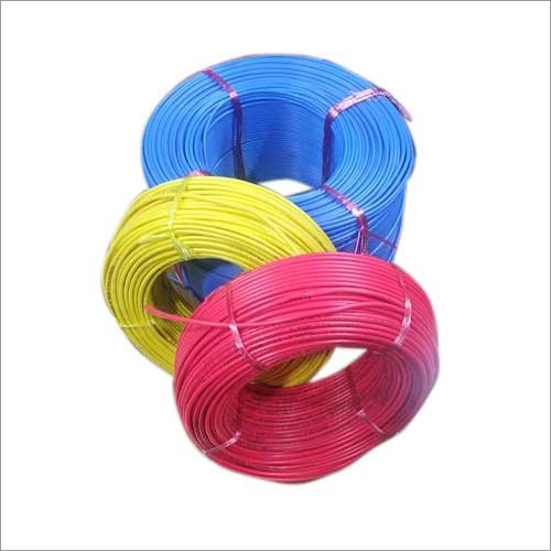 PTFE Multicore Wires - Copper Conductors, 15 Amp Current, 90 Meter Length, PVC Insulation, Blue, Yellow, Pink Colors | Ideal for Covered Wiring Applications