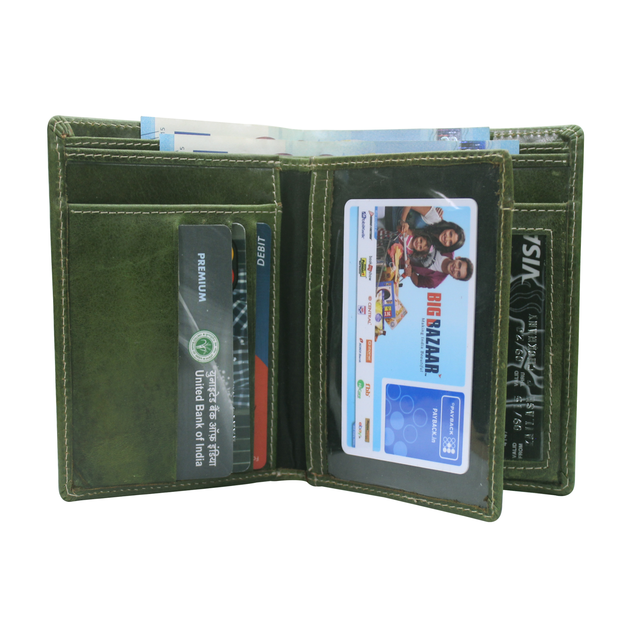 Men Leather Rfid Standing Wallet Design: Trendy