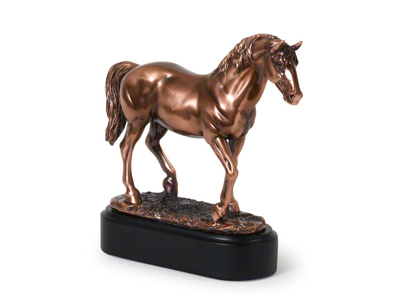 Brass Antique Horse Cremation Ashes Urn