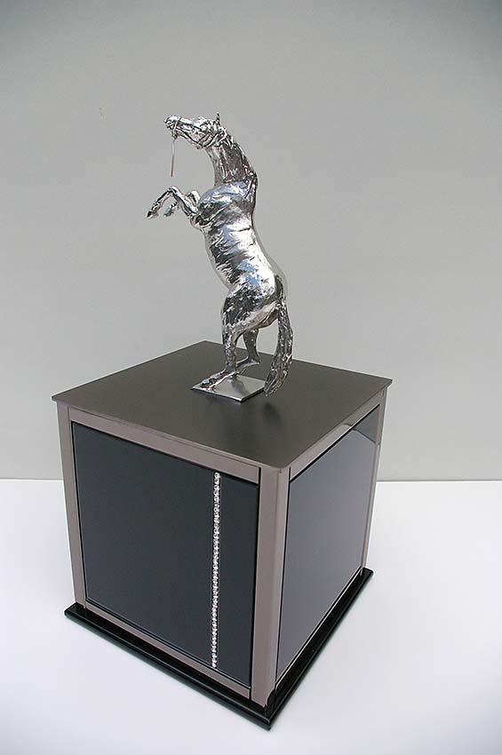 Plating Horse Urn Bronzed