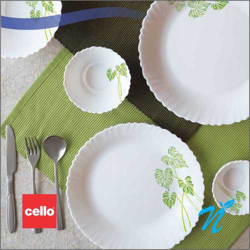 सेलो डिनर 12 पीसी ताजा विषय सेट करें