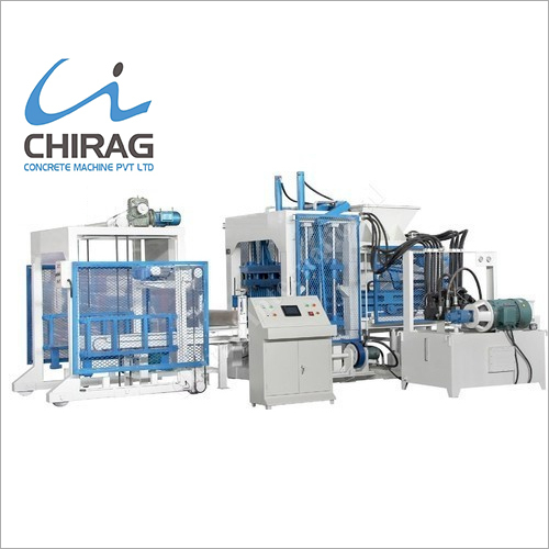 Blue Semi Automatic Hydraulic Concrete Block Making Machine