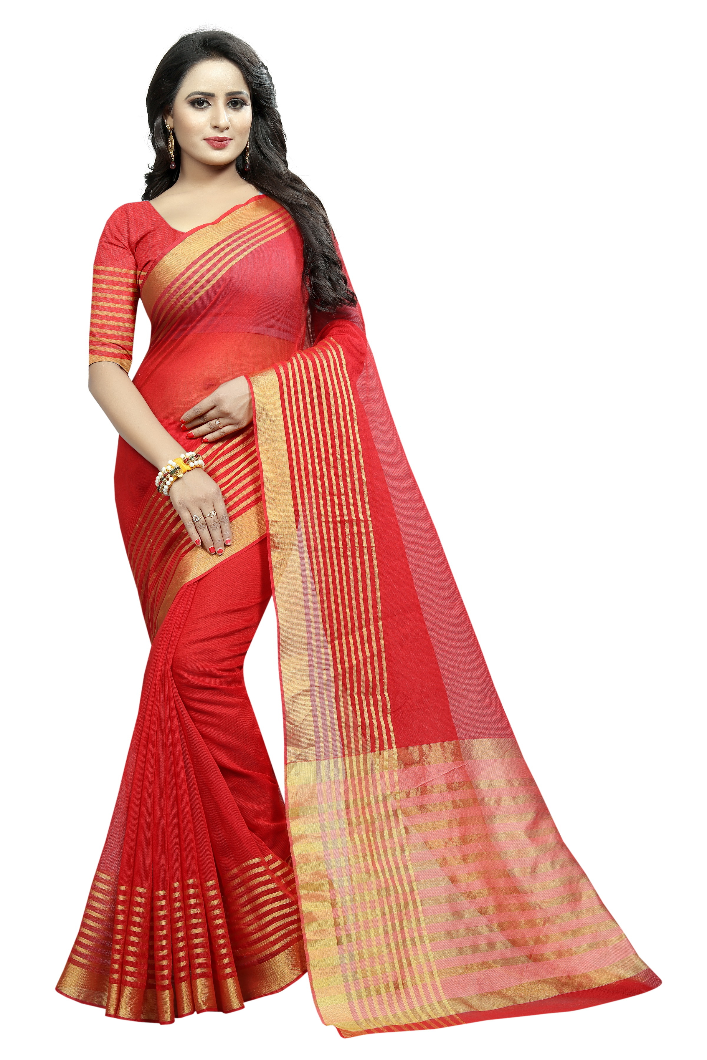 Naylon Net Saree - Elegant Orange, Yellow, Red, Blue Shades | Bollywood Style For All Seasons