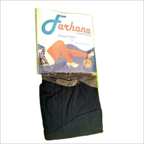 Ladies Black Cotton Lycra Legging